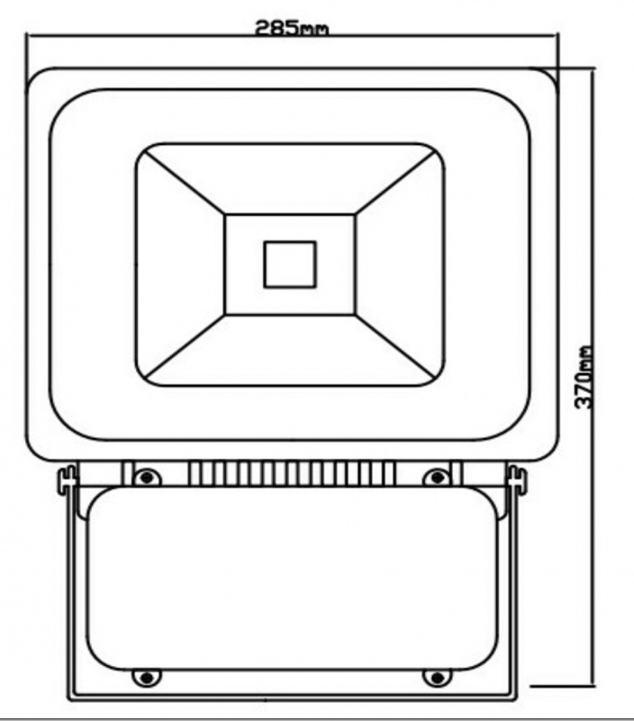 Прожектор Brille LED IP65 80W HL-09 Серый L25-005