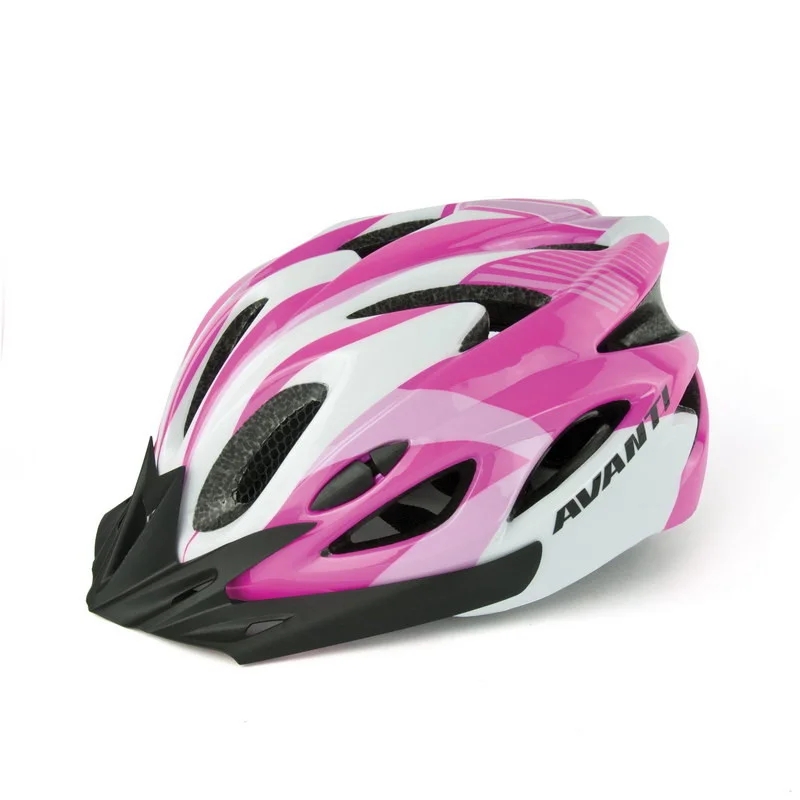 Шлем велосипедный Avanti AVH-001 Черный/Белый/Розовый (AVH-001-pink)