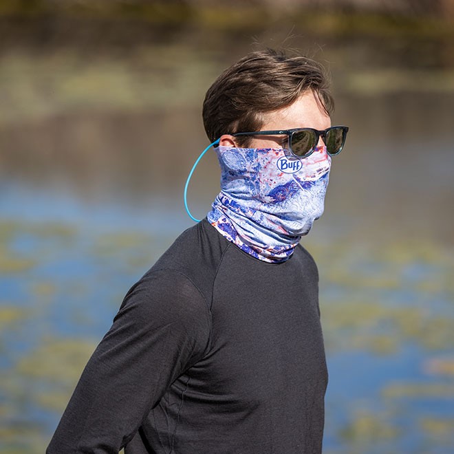 Бафф Buff Coolnet UV+ Realtree Wav3 Blue Red One Size Синий-Красный