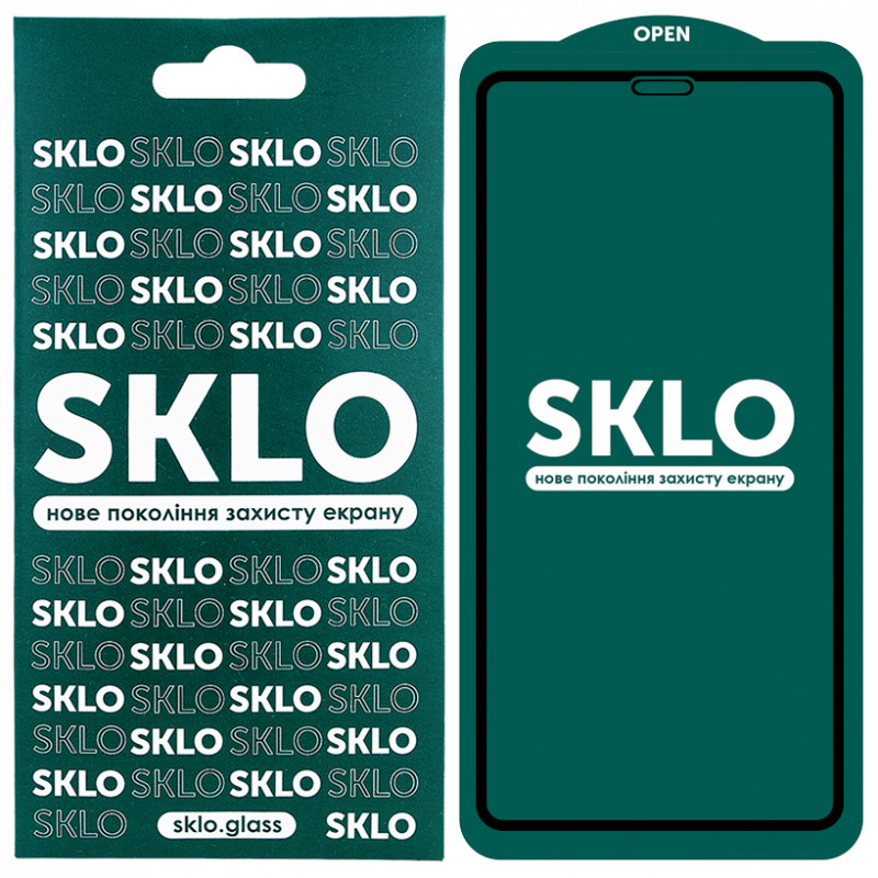 Захисне скло SKLO 5D full glue для Apple iPhone 11 6.1 / XR Чорний 817199