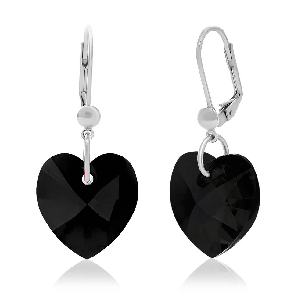 Сережки KOBI Heart зі Swarovski 18 мм (7440-9241-96)