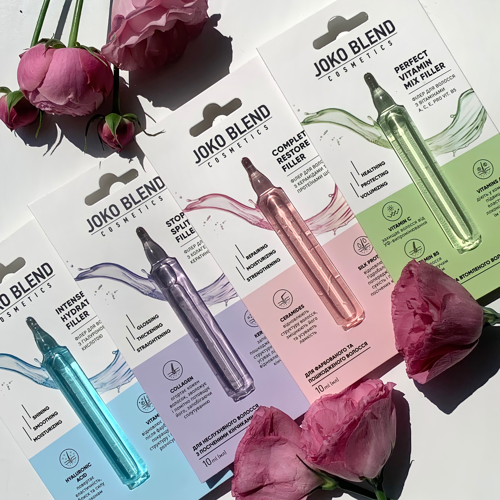 Филлер для волос с гиалуроновой кислотой Intense Hydration Filler Joko Blend 10 мл