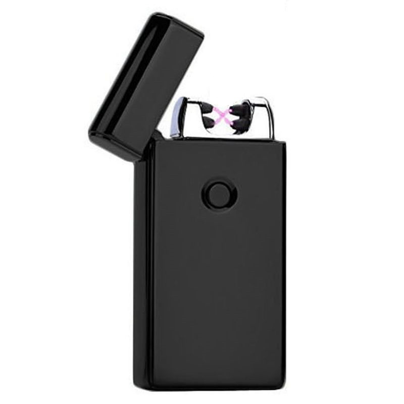Электроимпульсная USB  зажигалка SUNROZ 307 Черный (SUN1838)