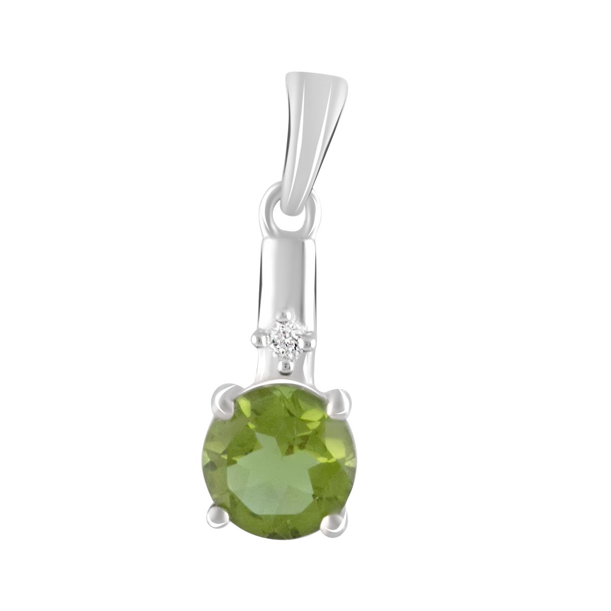 Серебряная подвеска SilverBreeze с султанитом 2.1ct (2105381)