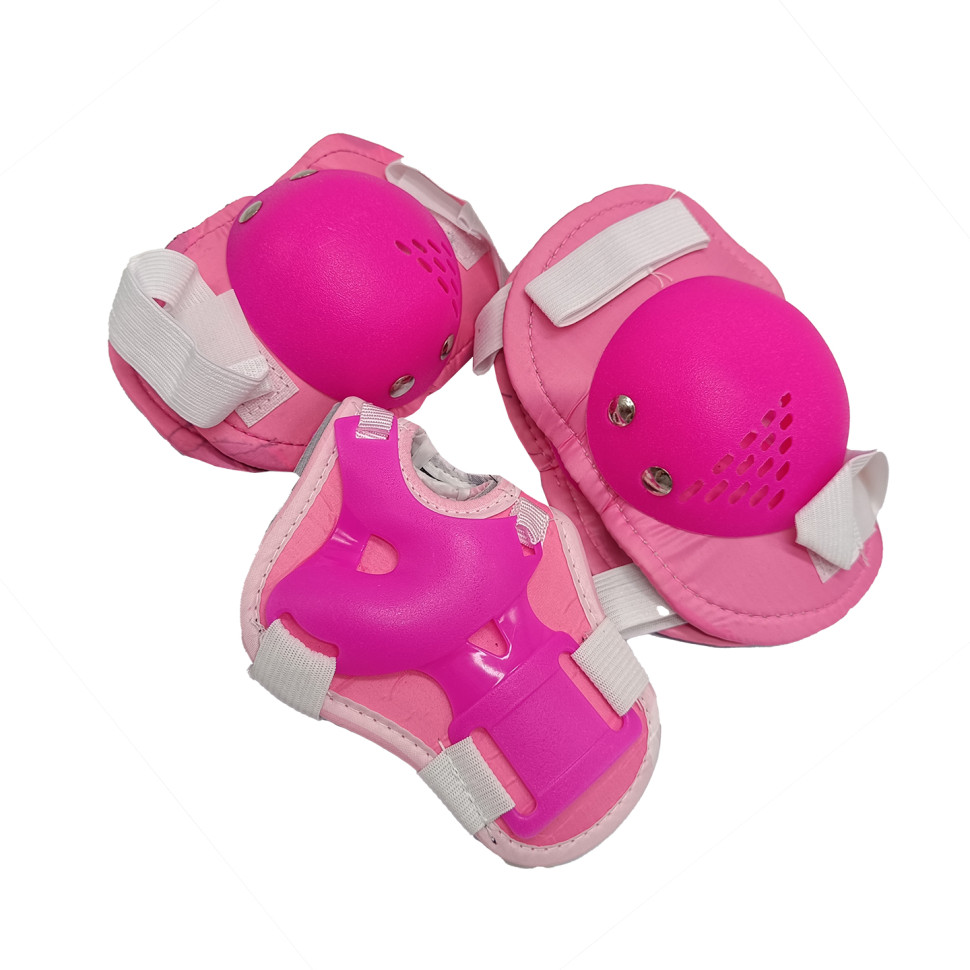 Комплект защитный детский Bambi MS 0032-2(Pink) М наколенники, налокотники, запястья