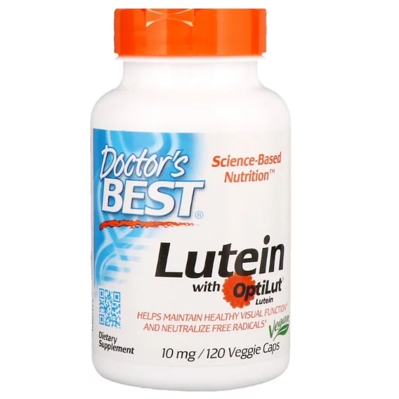 Лютеин Doctor's Best Lutein with OptiLut 10 mg 120 Veg Caps DRB-00143