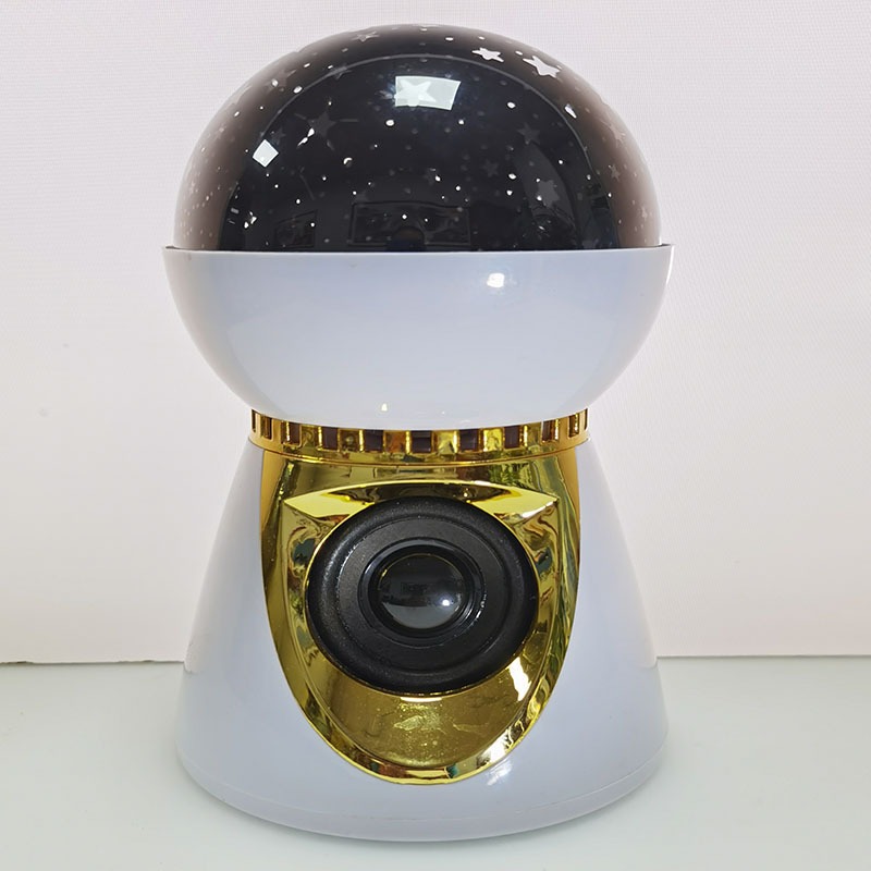 Проектор зоряного неба нічник куля музична Диско куля RGB підсвічування Диско куля Led Music BulB нічник з блютуз колонкою Білий