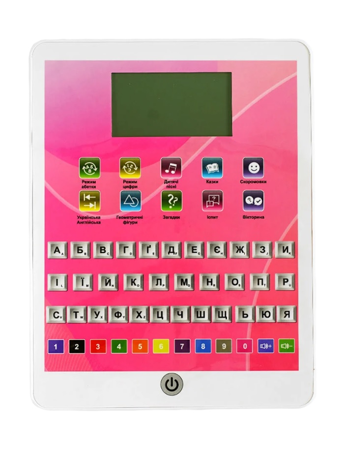Учебный планшет WToys 18.5х1х24 см 2 языка Белый (142864)