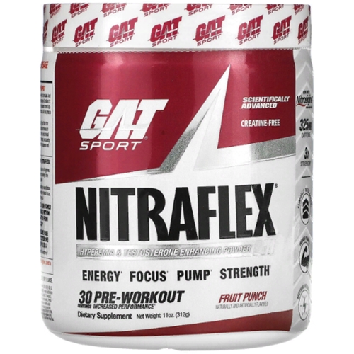 Комплекс до тренировки GAT Nitraflex 312 g /30 servings/ Fruit Punch