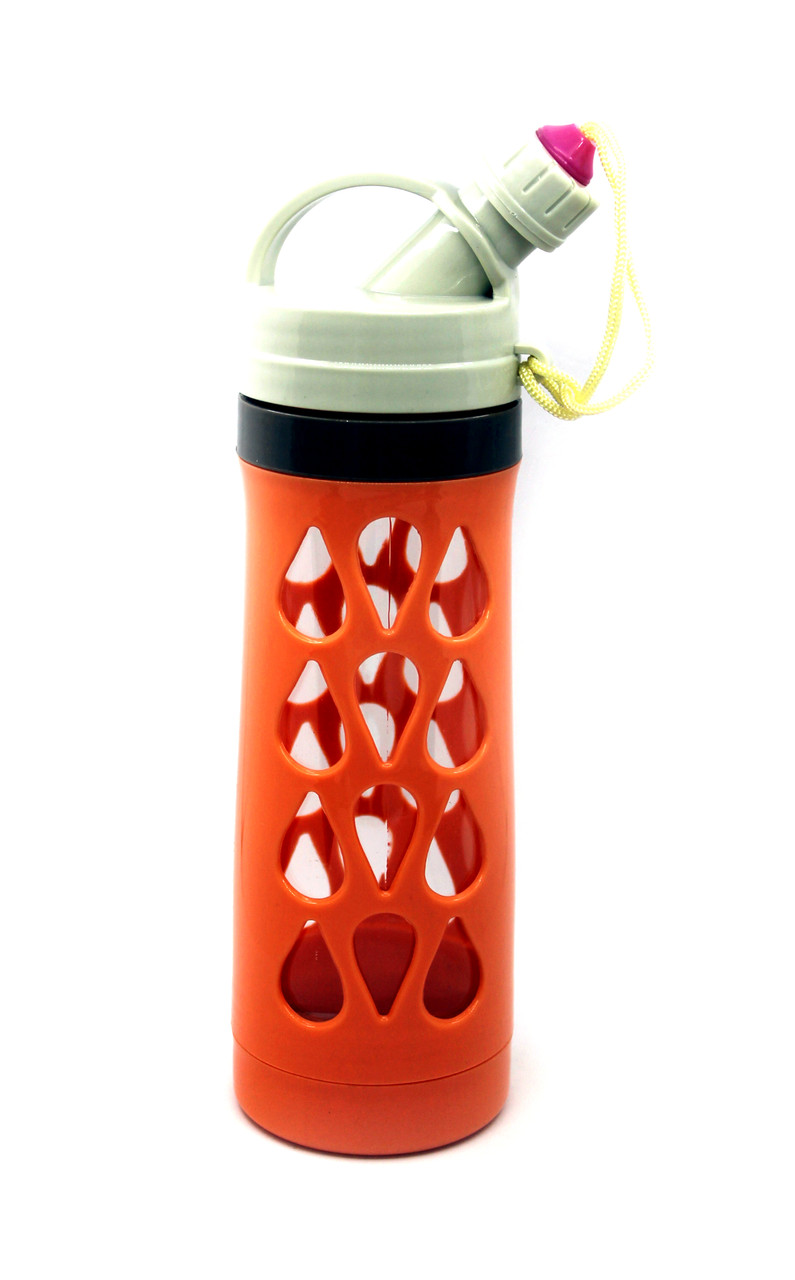Бутылка для воды Капельки 600 мл Оранжевая (500002)