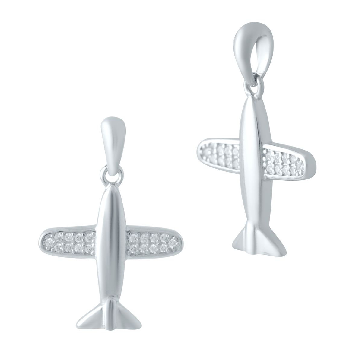 Серебряная подвеска SilverBreeze с фианитами (2044833)
