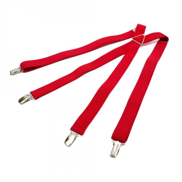 Підтяжки Gofin suspenders Х Образні Червоні (Pbxx-5904)