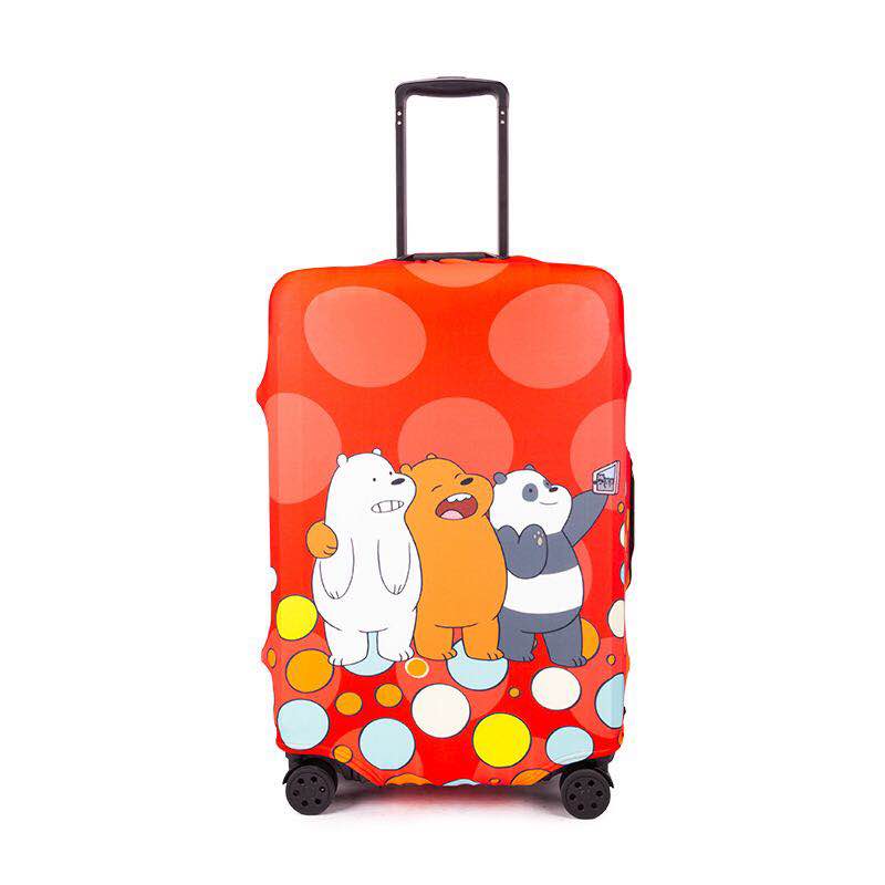 Чехол для чемодана Turister модель Bears Friends L Разноцветный (BF_071L)