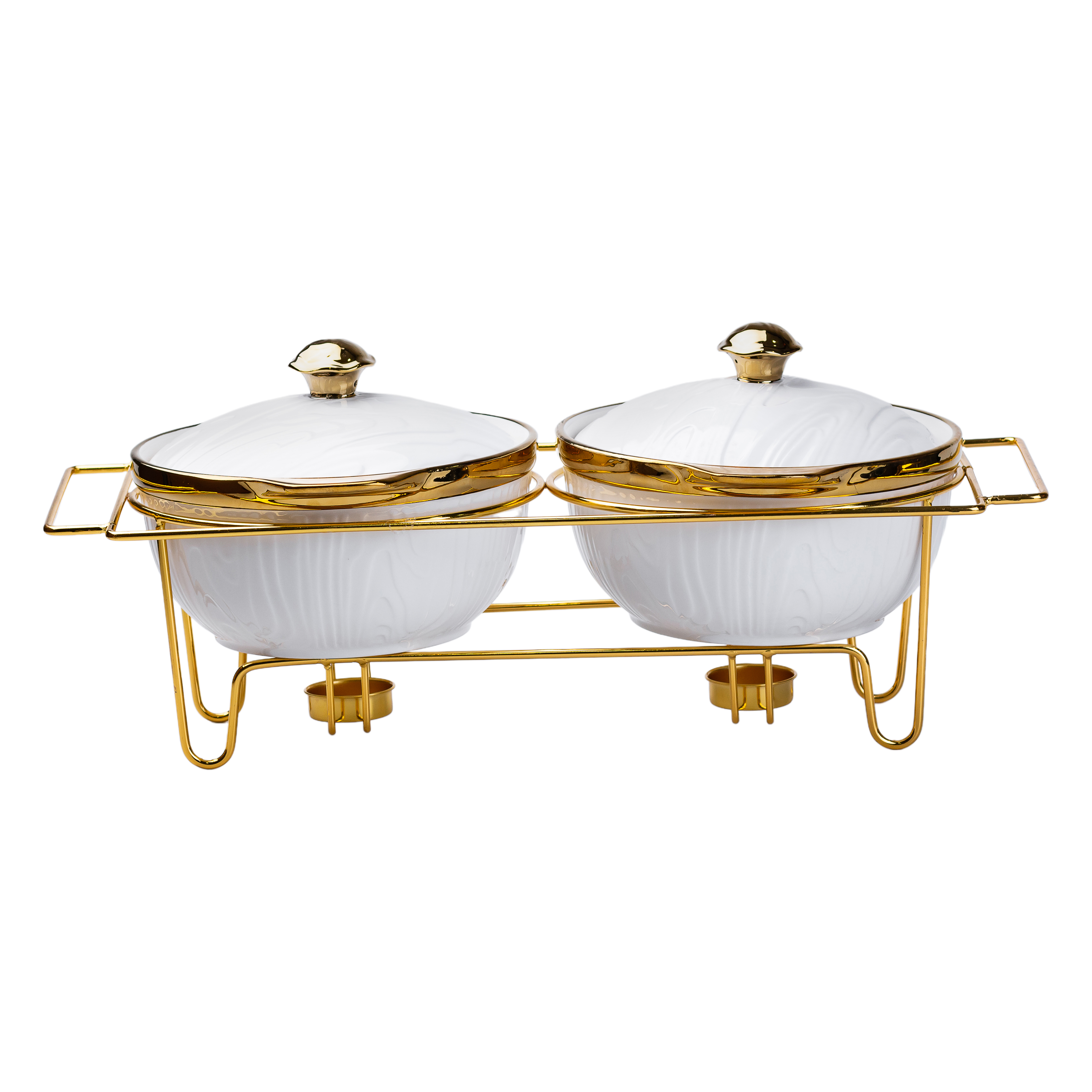 Мармитница YIWU 1 л 2 шт Бело-золотой (HP1039)