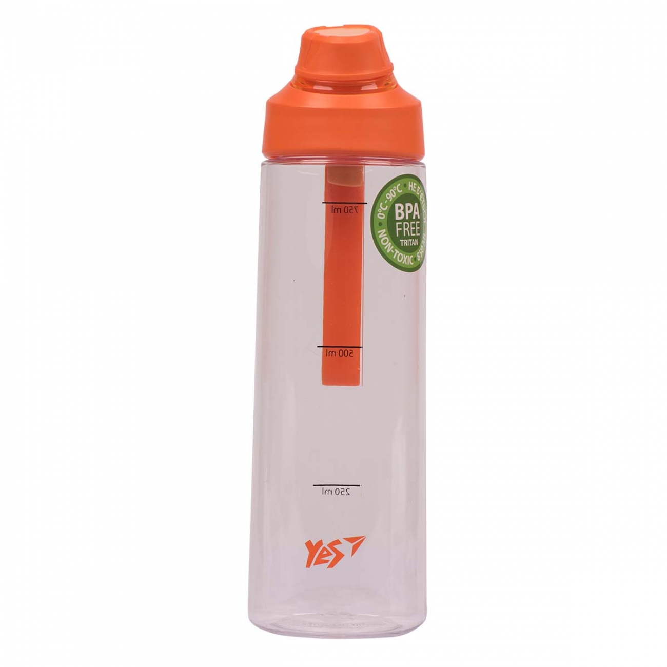 Пляшка для води YES 850мл Помаранчева (707622)