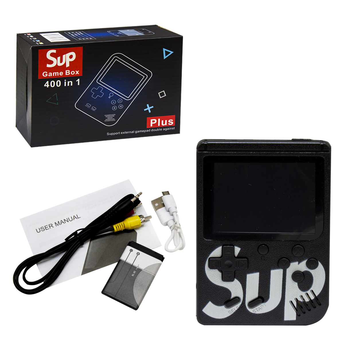 Портативна консоль Retro FC SUP Game Box 400 - 1 чорна MiC (19254)