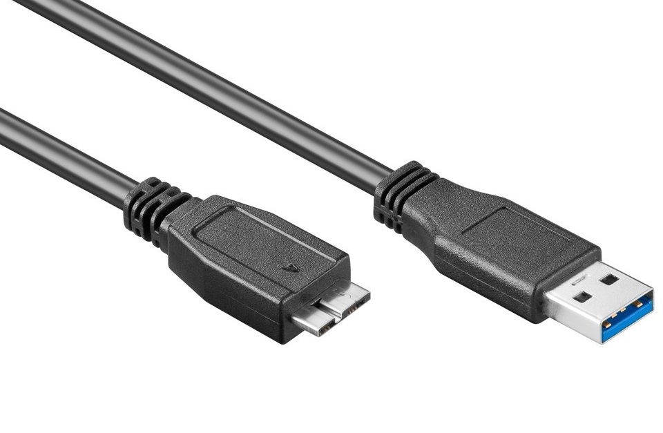 Кабель Delock USB3.0 A-microB M/M 1.8m AWG24+28 D=5.5mm Gold Cu Чорний (70.08.5074)
