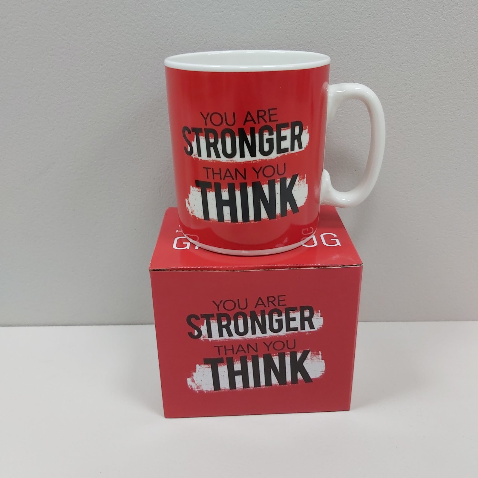 Чашка керамическая OLens 3239 800 мл You are stronger than you think XXL