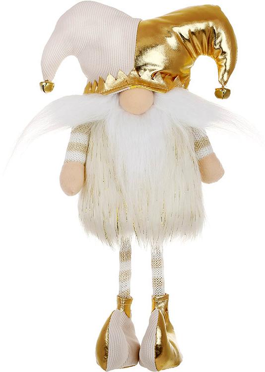 Декоративная игрушка Dwarf in a jester costume 40 см Кремово-золотой BonaDi DP232230