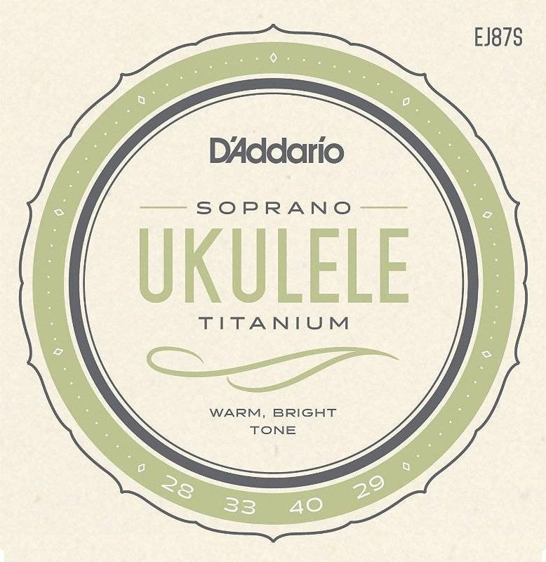 Струны для укулеле D'Addario EJ87S Titamium Soprano Ukulele Strings 28/29