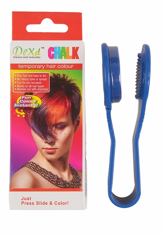 Крейда для волосся DeXd Chalk Синій (hub_lHuJ72294)