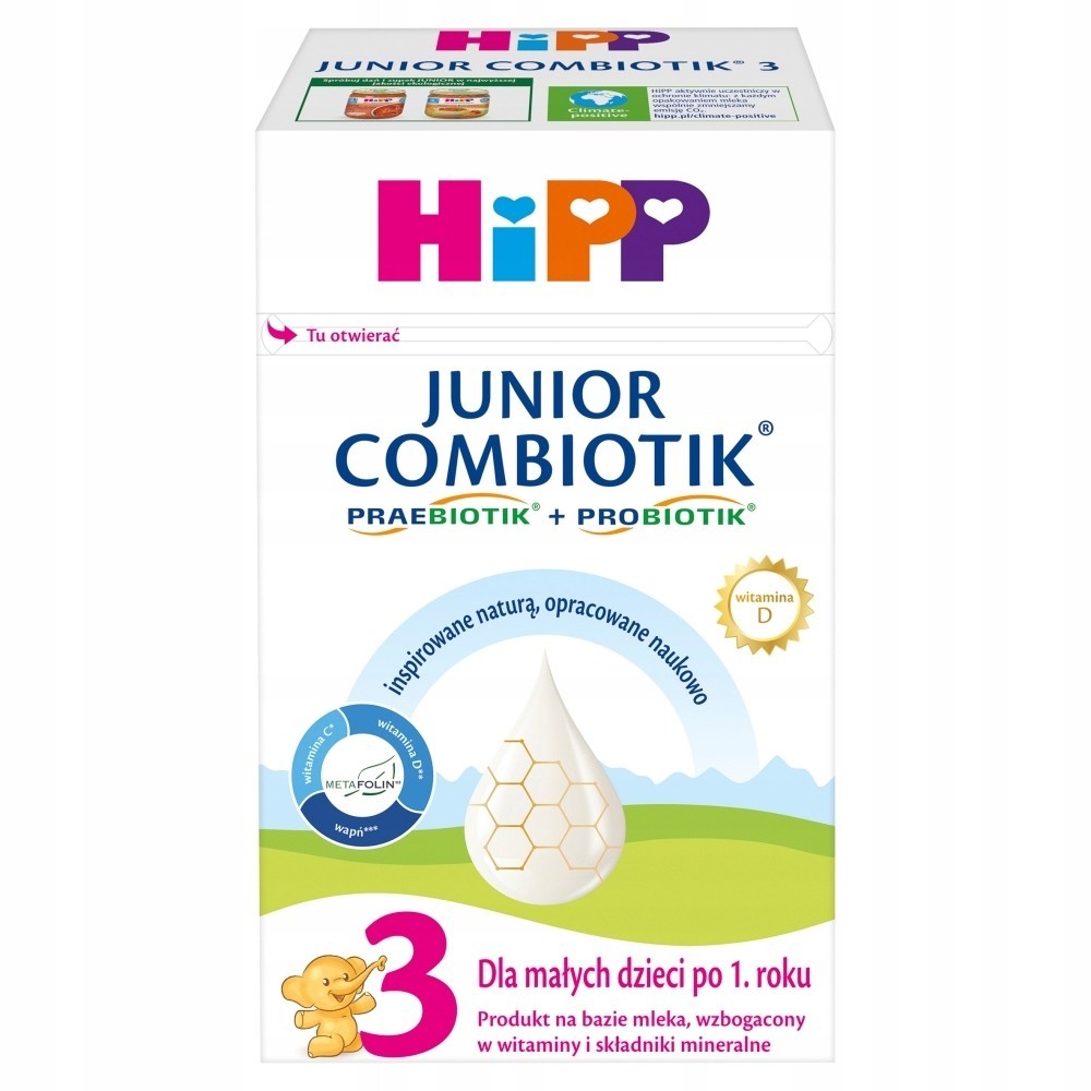 Детская сухая молочная смесь HiPP Junior Combiotik 3 для детей от 1 года 550 г