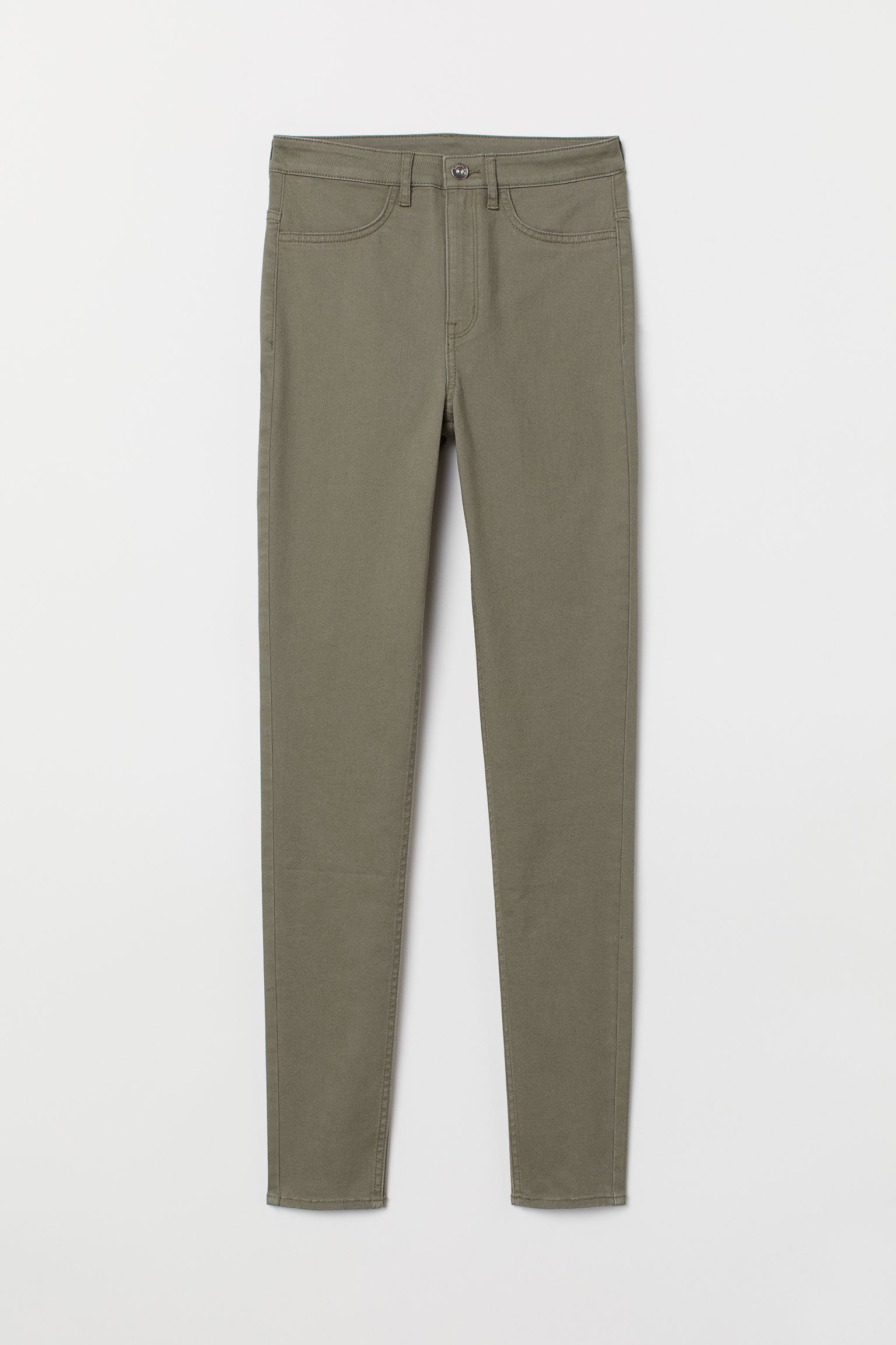 Джеггинсы женские H&M 5397238 34 Хаки (2030000193455)
