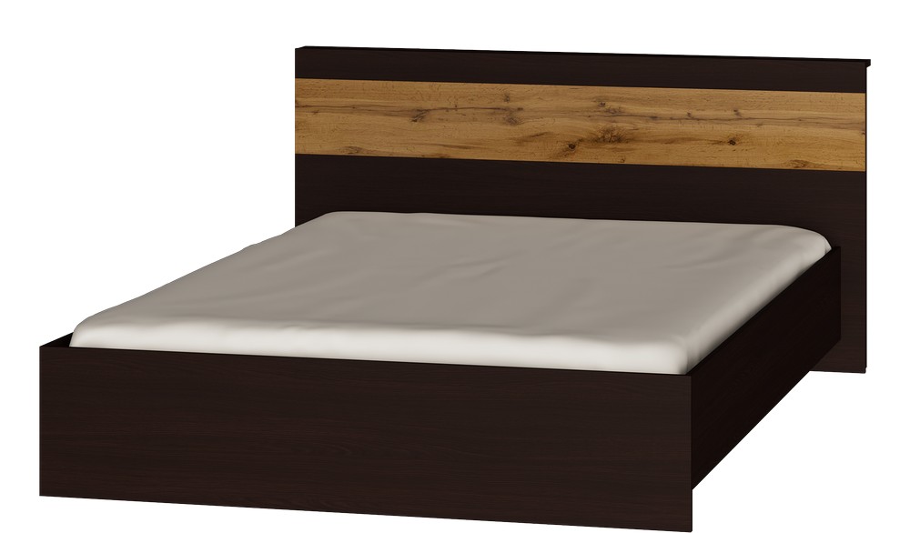 Кровать двуспальная Эверест Соната-1400 венге + аппалачи