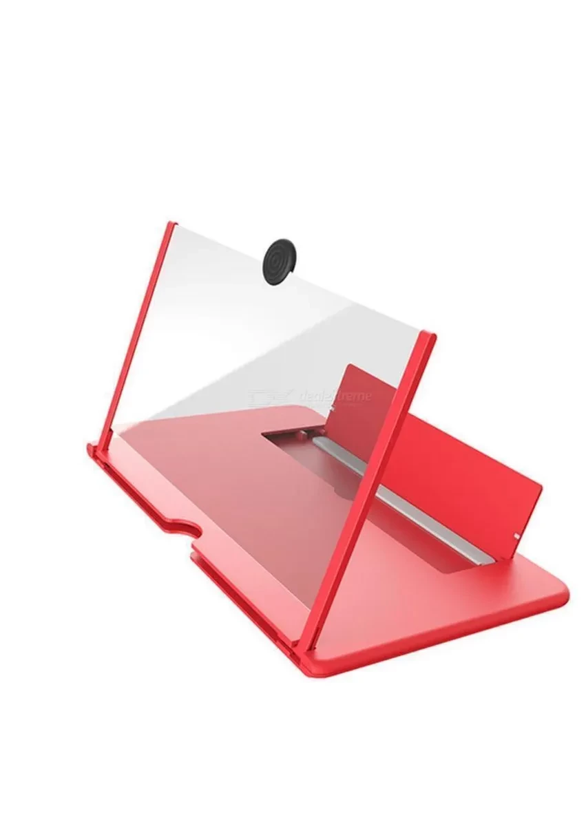 Увеличительная подставка UKC 3D для экрана телефона Красный
