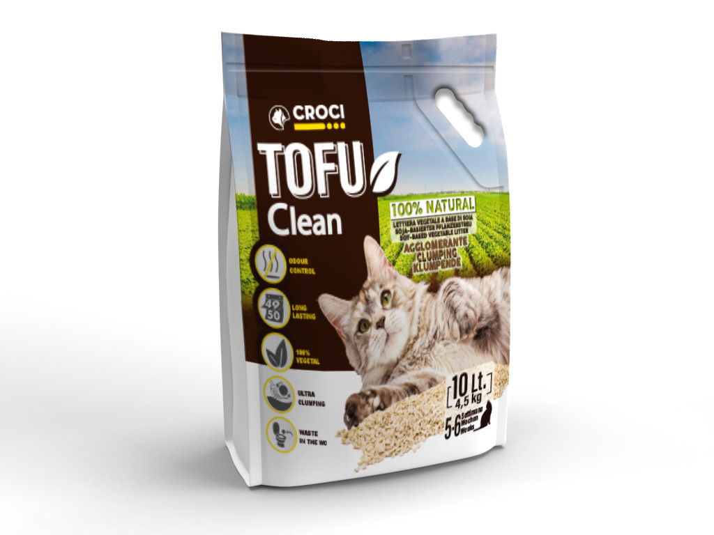 Наполнитель соевый Croci Tofu Clean 10 л