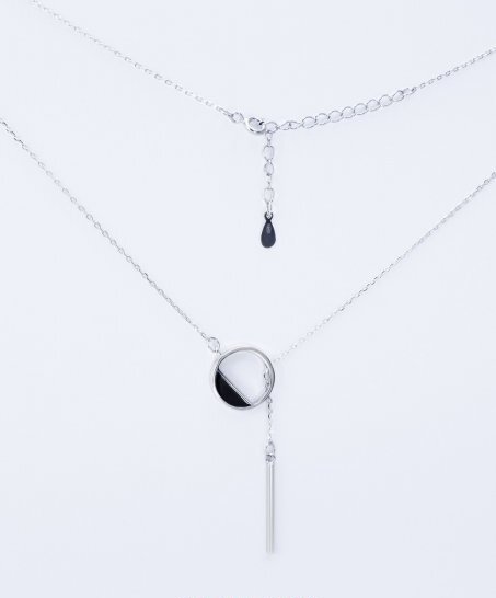 Колье серебряное Infini родированое kl2ech-32 43+5 см