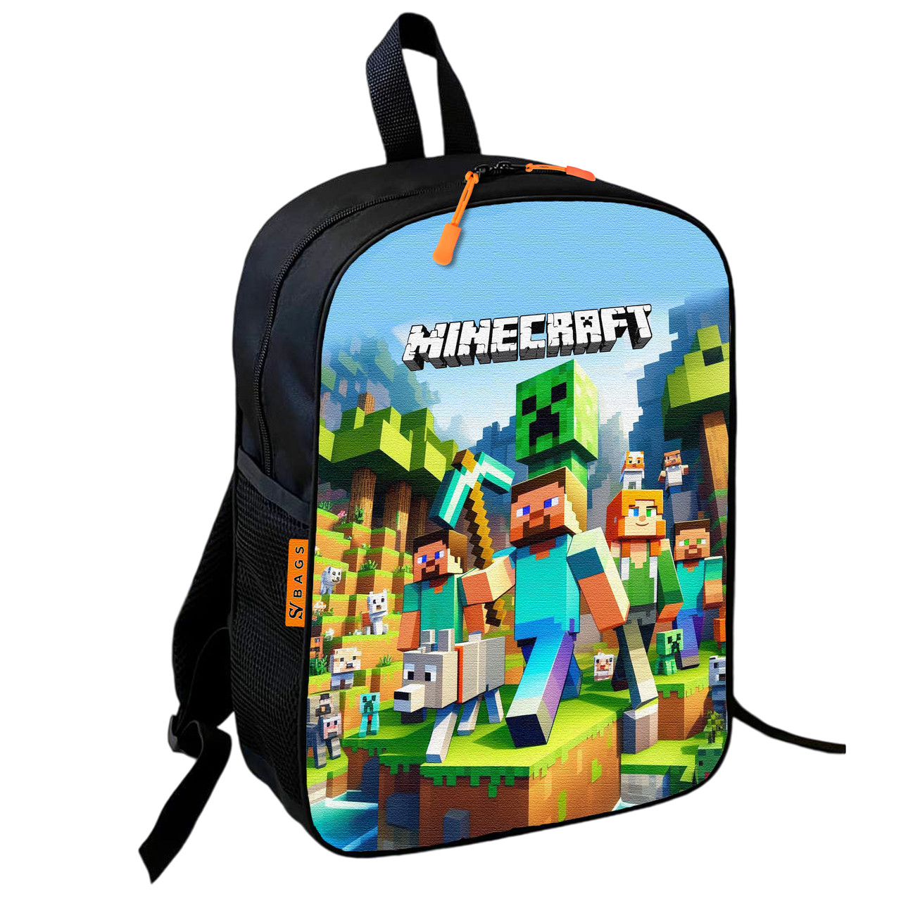 Дитячий шкільний рюкзак Minecraft Крипер 36х27х13 см, водонепроникний — арт. 2386323101