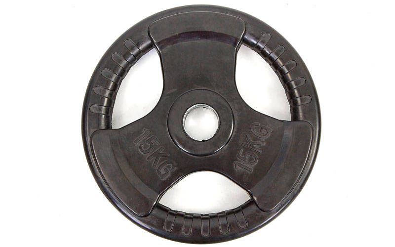 Блины диски обрезиненные Record TA-8122-15 15кг Черный