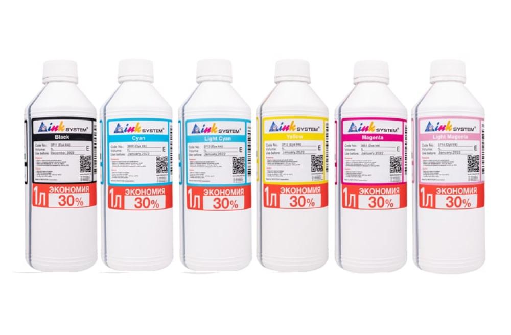 Комплект фоточорнила INKSYSTEM Epson 1000 мл 6 шт Різнокольоровий (10107)