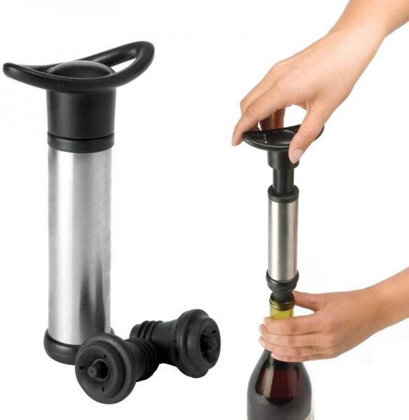 Помпа для вина Vacuum Wine Saver с 2 пробками вакуумный насос для укупорки бутылки Empire DP39081