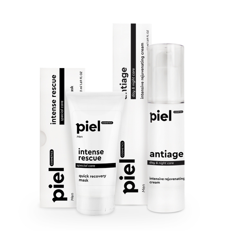 Антивіковий комплекс для чоловіків Piel Cosmetics 50 мл+50 мл