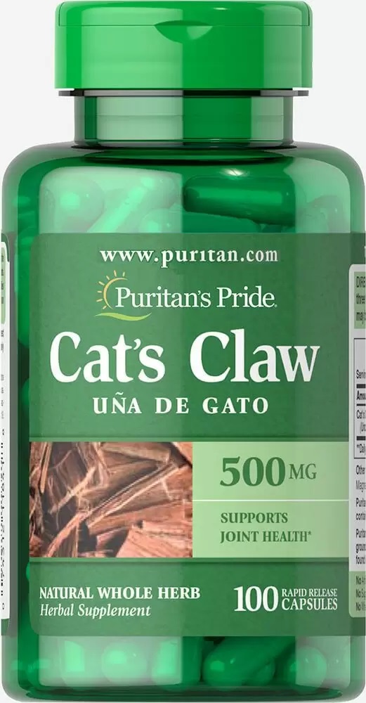Кошачий коготь Puritan's Pride Cat's Claw 500 mg 100 Caps