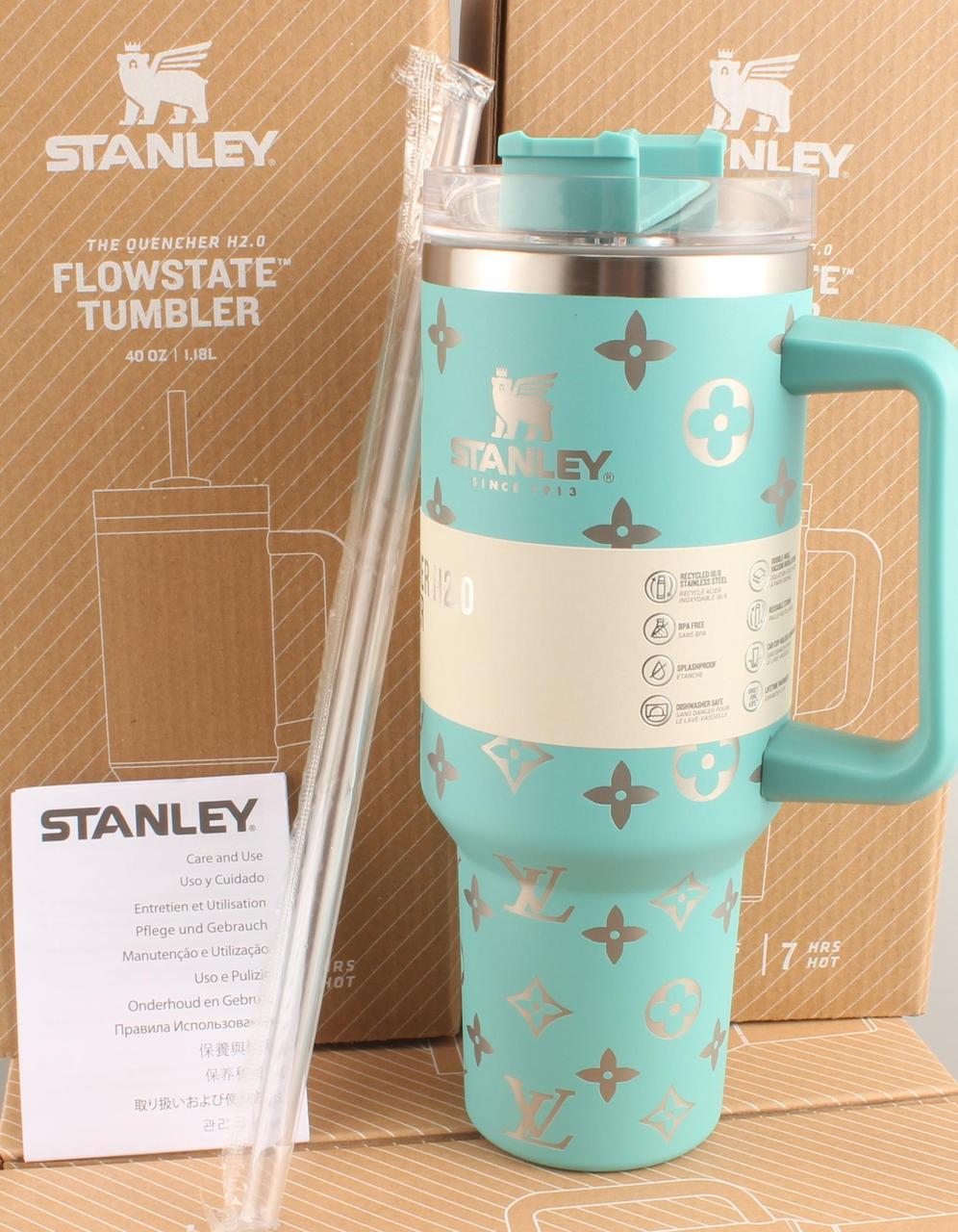 Термокружка Stanley Quencher H2.0 Tumbler 1,18 л Turquoise Monogram KT6007837