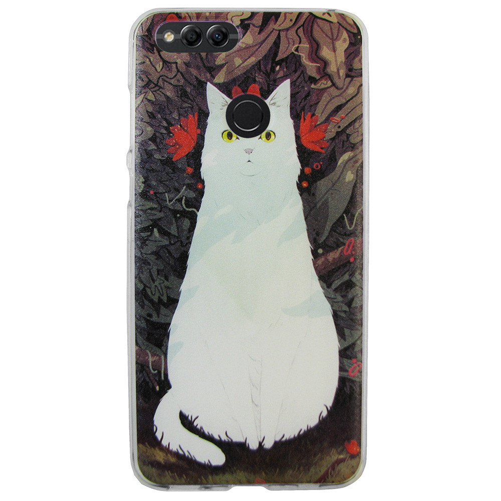 Чохол із малюнком Printed Silicone для Honor 7X Кішка (hub_nIWe94605)