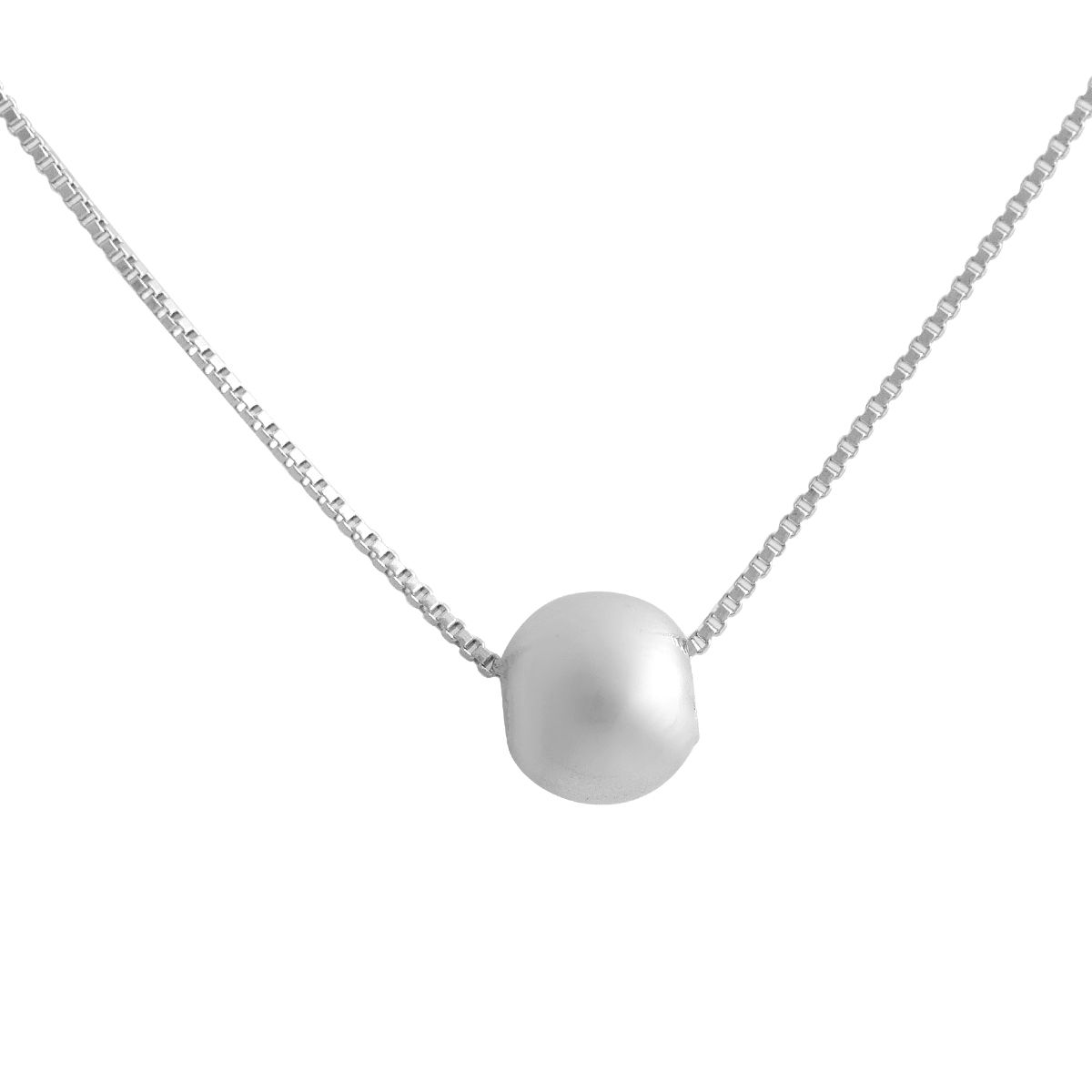 Серебряное колье SilverBreeze без камней (2138655) 350-400