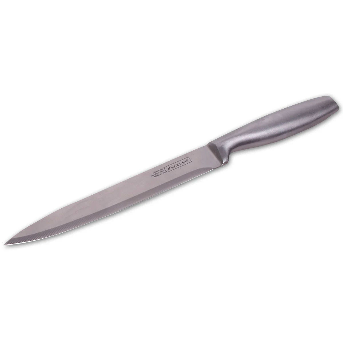 Нож для мяса лезвие 20 см рукоятка 13 см из нержавеющей стали с полой ручкой Kamille-5141