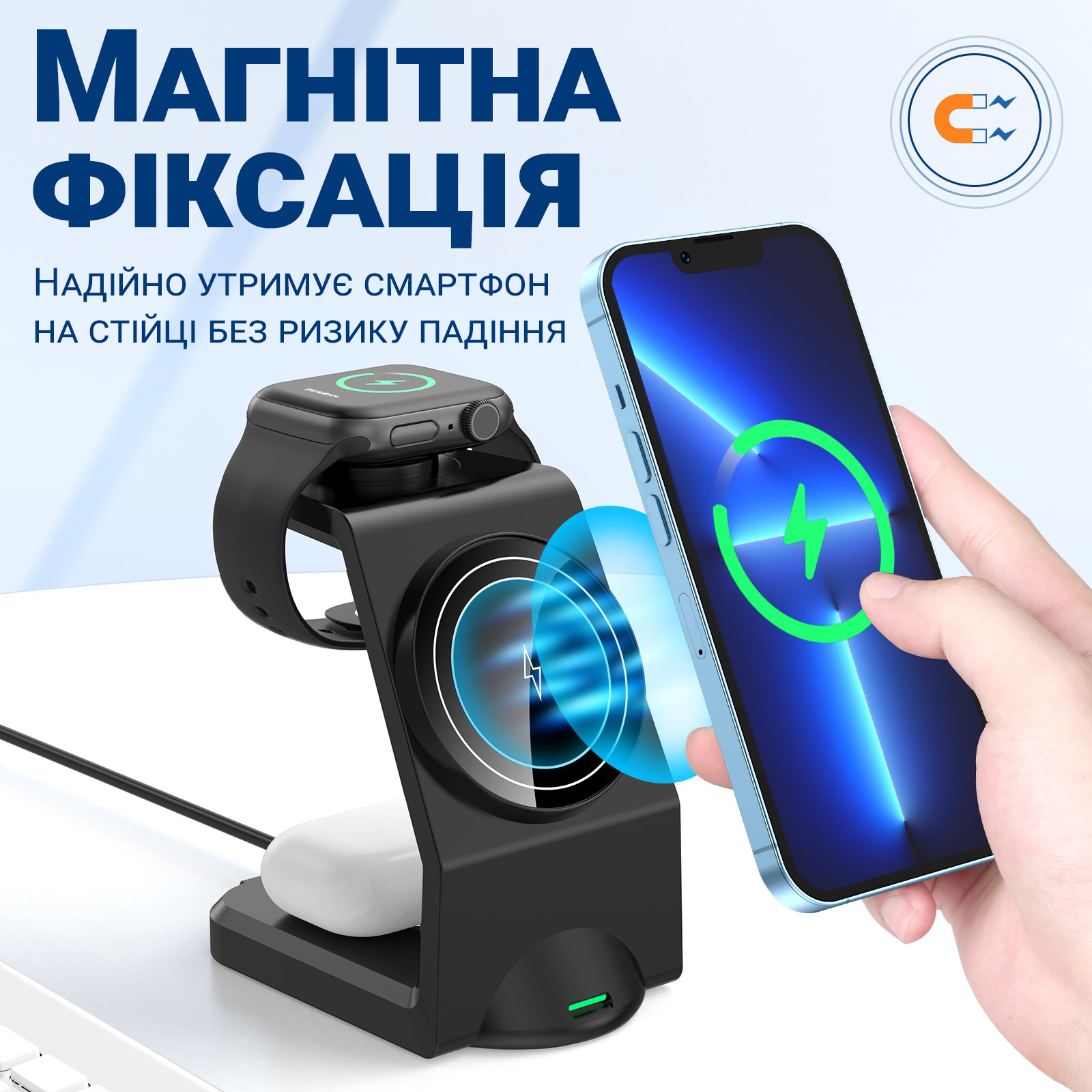 Ялинка ПВХ Еліт засніжена 1.2м Блакитна (0236)