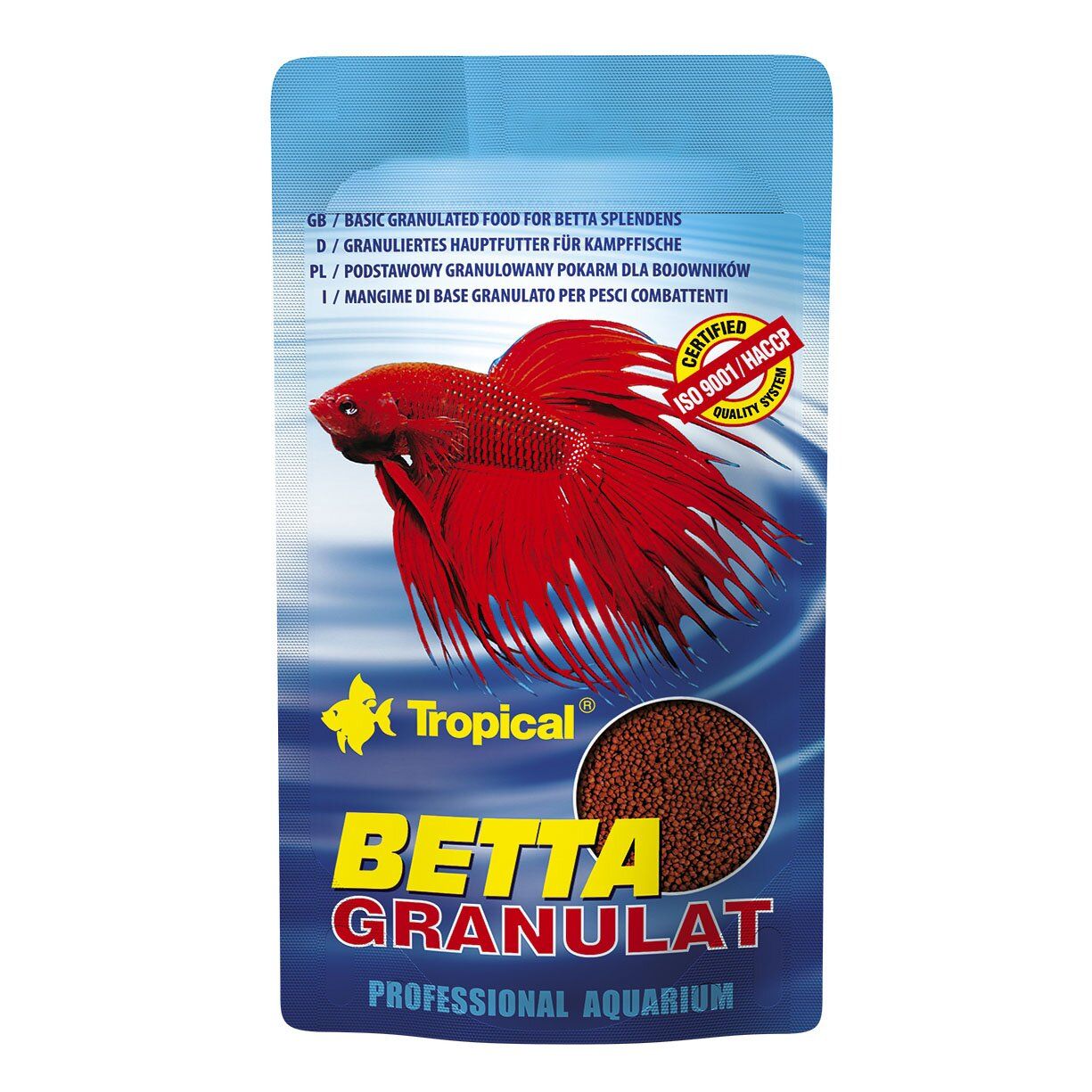 Корм Tropical Betta granulat для петушков и других лабиринтовых рыб 10 г (61441)