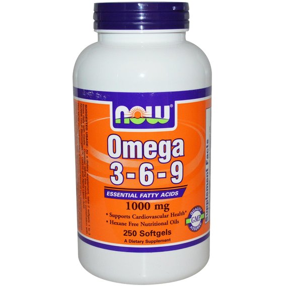 Омега 3-6-9 NOW Foods Omega 3-6-9 1000 mg 250 Softgels