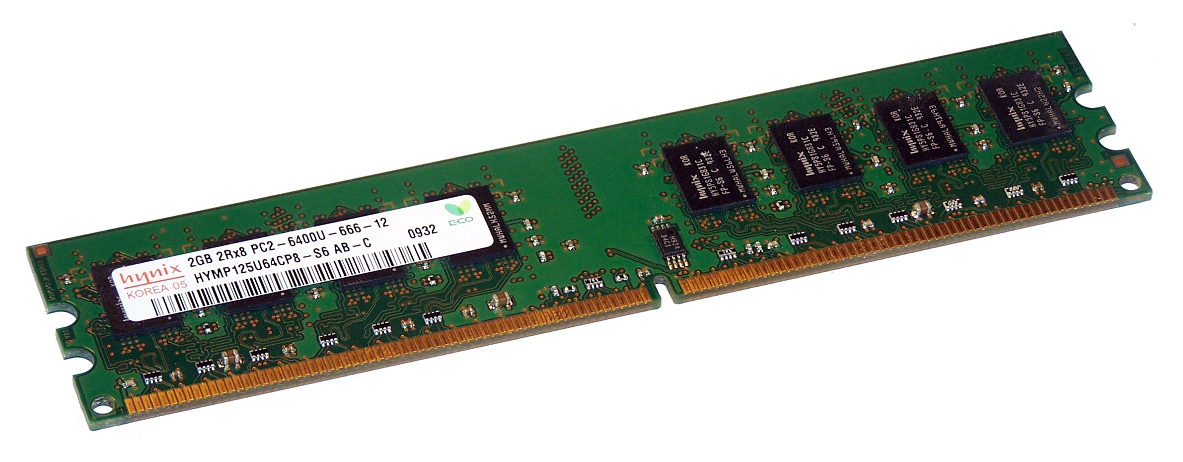Оперативная память Hynix DDR2-800 2048MB PC2-6400 (HYMP125U64CP8-S6)