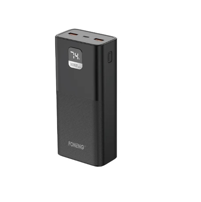 УМБ FONENG Power Bank 30000 mAh (РК дисплей) чорний P55