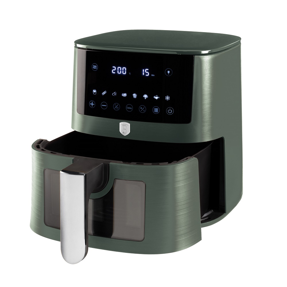 Аэрофритюрница Berlinger Haus Matte Green Collection 8 л Черно-зеленый (BH-9710)