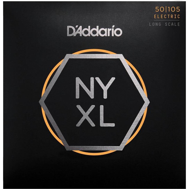 Струни для бас-гітари D'Addario NYXL50105 Long Scale Medium Electric Bass 4 Strings 50/105