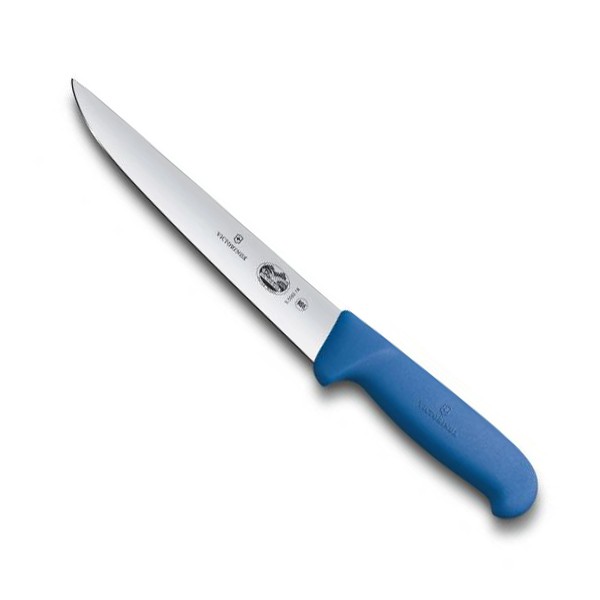 Кухонний ніж м'ясника Victorinox Fibrox Sticking 20 см Синій (5.5502.20)
