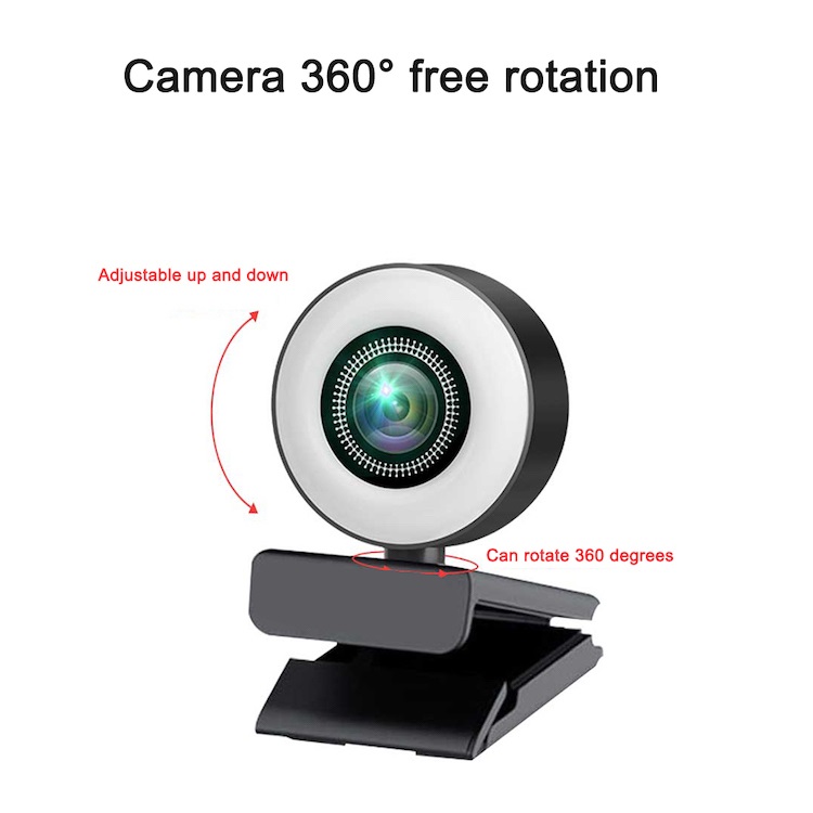 Веб-камера WebCam Q25 Full HD 1080p с автофокусом и микрофоном (Черный)